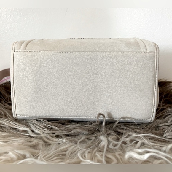 Juicy Couture Bag Extra Spender Mini Tote Velvet Satchel - Ivory Cream Angel - Picture 10 of 13